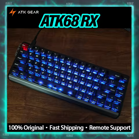 ATK68 RX Gaming Keyboard Hall Effect Switch 0.001mm RT Accuracy 8kHz Polling Rate 256K Scan Rate Cus