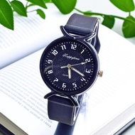 Jam Tangan Wanita Korea Style Casual Vintage Elegan Strap Rubber