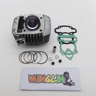 เสื้อสูบ wave 125 รุ่นคาบู ลูกสูบ + แหวนสูบ STD 55 56 57 mm เวฟ เสื้อลูกสูบเเต่ง w125s/x/r 125i 2005