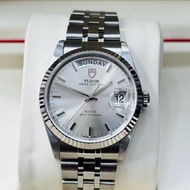 代友出 Tudor 帝舵 Prince Date+Day 王子糸列 76214 銀色錶面腕錶
