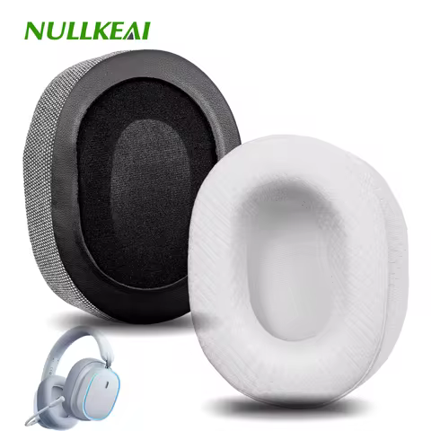 Nullkeai Replacement Ear Cushion for Baseus GH02 H1i Headphone Cooling Gel Velour Earpads Mesh Sleev