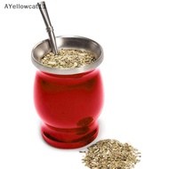 AA Yerba Mate Gourd Set Double-Wall Stainless Steel Mate Tea Cup and illa Set SG