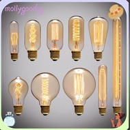 MOILYGOODSG Vintage Retro Bulb Warm White Antique Incandescent Ball light 40W E27 holder Edison Lamp