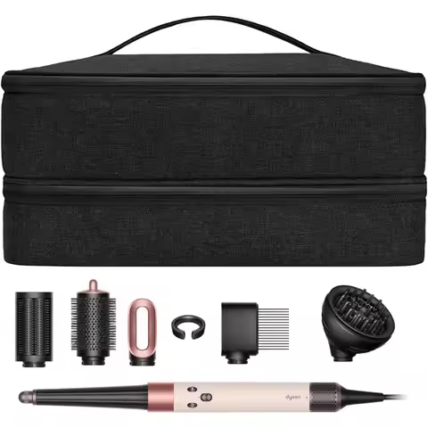 Double-Layer Carrying Case for Dyson Airwrap id, Travel Case for Shark Flexstyle/FlexFusion, Portabl