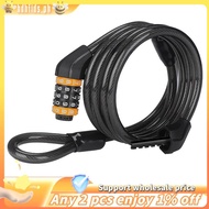 Bike Cable Lock Anti-Theft Safety 5 Digital Code Password Bicycle Wire Locks for Motorcycle Bike,Lan