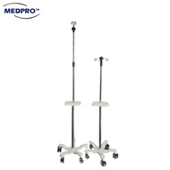 New IV Infusion Drip Stand with 5 Castor Wheels with 5 Brakes