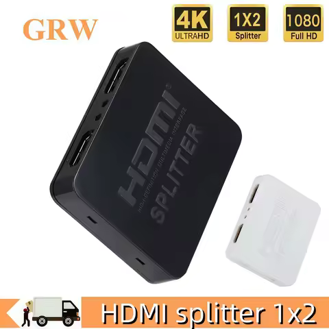 1080p 4K HDMI Splitter Full HD HDMI Switch Switcher HDMI Splitter Converter 1 Input 2 Output Dual Di