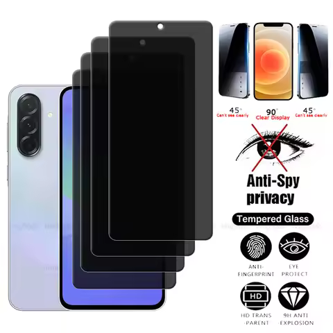 4Pcs For Samsung A36 Glass Samsung A36 A 36 Tempered Glass HD 9H Privacy Anti-Spy Cover Glue Screen 