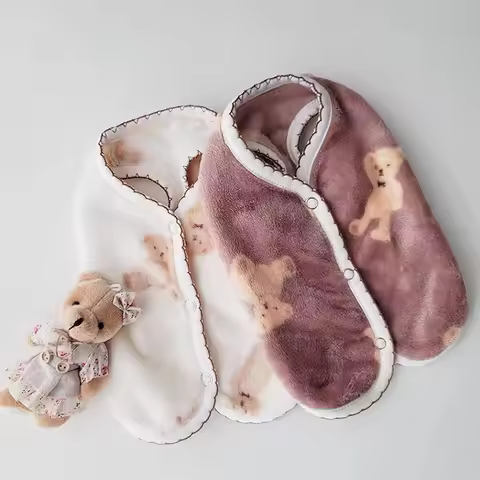 Autumn Winter Cute Little Bear Plush Vest Dog Cat Vest Vest Vest Yorkshire Teddy Cherry Maltese Dog 
