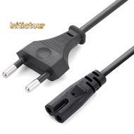 [Initiatour-t] EU Power Cable 2pin IEC320 C7 US Power Extension Cord For Dell Laptop Charger Canon E