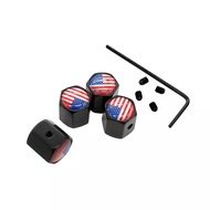 4 pcs USA American flag valve caps suitable for Folding MTB Racing Bikes, Motorcycles and Cars Bfgoo
