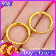 Jewellery Gold 916 Original Malaysia Earring for Women Korean Style Buy 1 Take 1 Anting Emas Bangkok Original Cop 916