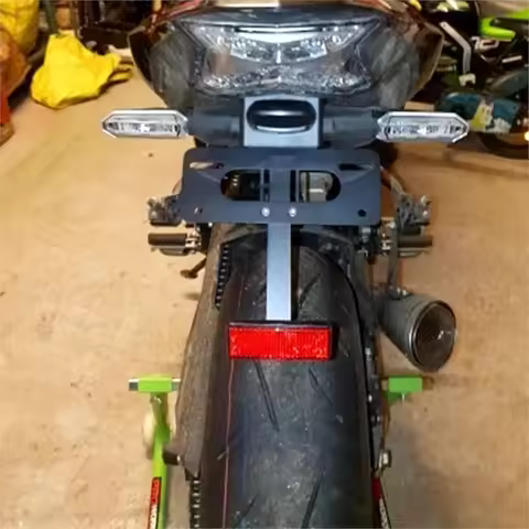 Motorcycle Aluminium Rear License Plate Holder Tail Reflector For SUZUKI GSR 400 GSX-R GSXR 600/750/