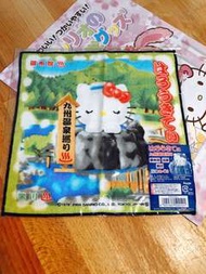 日本Hello Kitty 湯布院九州溫泉♨️小方巾手帕日本製