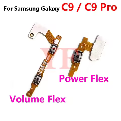 For Samsung Galaxy C9 Pro Power On Off Volume Up Down Button Mute key Switch Flex Cable Ribbon