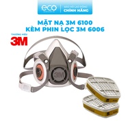 3M 6100/ 6200 organic vapor filter mask combined with 6006 filter, organic vapor filter with activat