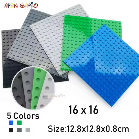 16X16 Dots DIY Building Blocks Baseplates Bricks Educational Assemblage Construction Toys for Childr