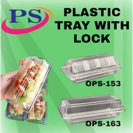 OPS-153/OPS-163 - BENXON Plastic Tray With Lock /Bakery Food Box - Hot Dog plastic tray
