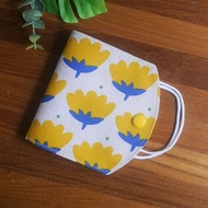 口罩暫存套/口罩收納套=日本布料=荷=黃