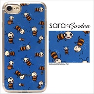 【Sara Garden】客製化 軟殼 蘋果 iphone7plus iphone8plus i7+ i8+ 手機殼 保護套 全包邊 掛繩孔 手繪可愛蜜蜂