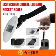 40kg Digital Electronic Luggage Scale LCD Display Portable Travel Handheld Weighing Luggage Suitcase