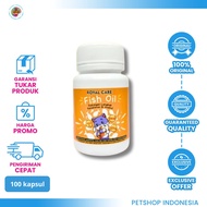 ROYAL CARE Fish Oil 100 Capsules - Omega 3 & Vitamin D Cat and Dog Supplement for Skin and Fur