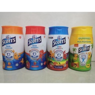Scott's DHA Gummies for kids /Strawberry /Orange/ Grapes/Apple/Assorted/Tropikal Favour/60's Gummies