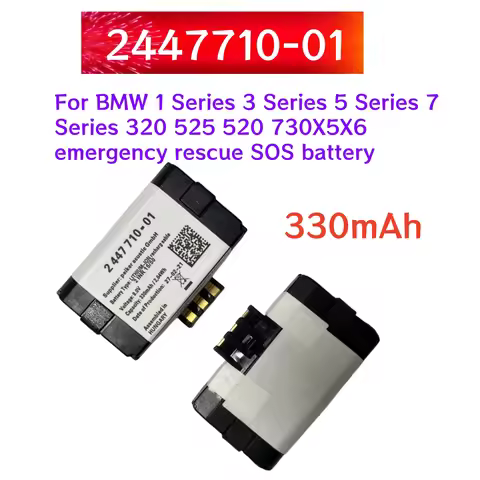 New 330mAh batteryy 2447710-01 for BMW 1 Series 3 Series 5 Series 7 Series 320 525 520 730X5X6 emerg