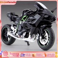 1:18 Kawasaki Ninja H2R Diecast Motorcycle Model – Collectible Race Toy