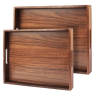 Multipurpose Wooden Tray Rectangular Wooden Tray Aesthetic Bakery Tray Cs