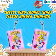 Tweety EZ link Charm Tissue Pouch | MRT Card | Instant Top-Up | Contactless Payment Easy Reload