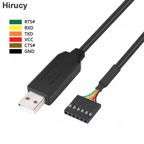 6Pin TTL-232R-5V/3V3 FTDI FT232 USB 2.0 to TTL 5V 3.3V Download Debug Cable Adapter Module for Ardui