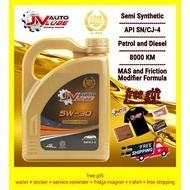 [ FREE SHIPPING + READY STOCK ] Engine Oil JV 5W-30/10W-40 + Free Gift