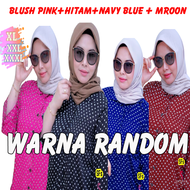 KEMEJA WANITA LENGAN PANJANG MOTIF POLKADOT JUMBO KEKINIAN MODEL SELEGRAM 2023