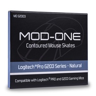 MOD-ONE Contoured Mouse Skates for Logitech PRO and G203, Natural