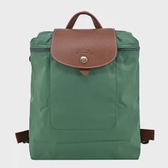 LONGCHAMP LE PLIAGE系列再生尼龍摺疊後背包 鼠尾草綠