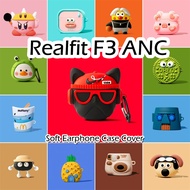 【imamura】 For Realfit F3 ANC Case Interesting Cartoon Soft Silicone Earphone Case Casing NO.2