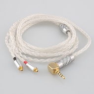 Audiocrast 8 cores 99.99% Pure Silver Earphone Cable For se535 se846 MMCX AKG N5005 N40 N30 Custom a