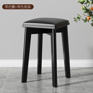 Stool Bar Stool ไม่มีแผงรอง ทรงเรขาคณิต วัสดุไม้เนื้อนุ่ม นั่งสบาย ที่นั่งทานอาหารแบบพับได้ สไตล์สวี