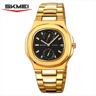 Jam Tangan Pria Analog SKMEI 2423 Water Resist Stainless Steel Original