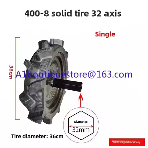 400-8 Earth Tiller Wheel Tiller Accessories Micro Tiller Solid Tire