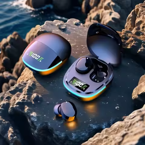 G9S Game Tws Bt 5.1 Low Latency Earphone 8D Hi Fi Led Light Touch Wireless Earbuds In-ear Gaming Hea