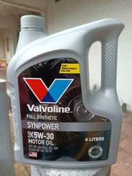 現貨Valvoline 5W-30全合成偈油機油4升，電話 WhatsApp 9229 5292