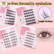 QC 【No Need Glue】Self Adhesive Eyelashes Lash Clusters Press On Lashes Self Stick Cluster Lashes Pre