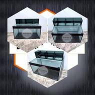 Paket Aquarium, Top Filter + Tutup kaca 60x40x30 Full 6mm Pre Order