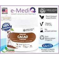 Organic Cacao Powder by Organic Fields (180g) (Superfood / Polyphenol / No Sugar) (Exp: Dec/2026)