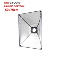 TaffSTUDIO Payung Softbox Reflektor 50x70cm Flash Mount - CY50