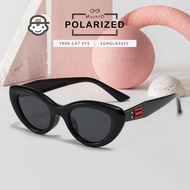 Mushto Polarized Anti-Glare Glasses for Children,/s, Adults, TR90 Material, Cat Eye Model, Fashion f