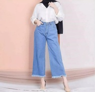 CELANA KULOT TERLARIS//HIGH WAIST KULOT JEANS WANITA // BOYFRIEND KULOT RAWIS // CELANA KULOT WANITA