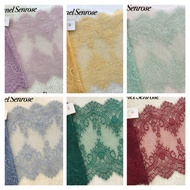 💕LACE PANEL SENROSE TRENDING💕 FRANCE LACE, LACEMEWAH, LACE ABAYA, JUBAH, BORDERLACE, DRESS, BAJU NIK